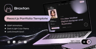 Braxton - Personal Portfolio & Resume React Template by elite-themes24