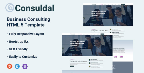 Consuldal - Business Consulting HTML5 Template by aleostheme