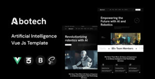 Abotech | Artificial Intelligence & Robotics Vue Js Template by CodersOcean