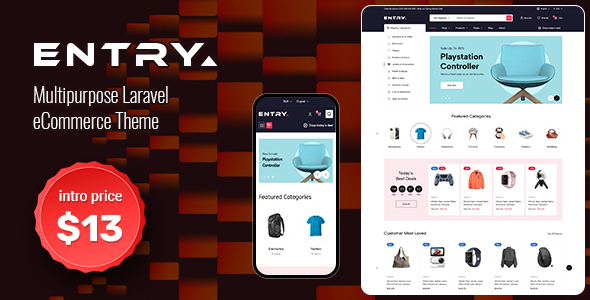Entry - Multipurpose Laravel eCommerce Theme by magentech