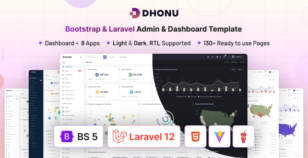 Dhonu - Bootstrap & Laravel 12 Admin & Dashboard Template by coderthemes