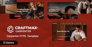 Craftmax - Carpenter & Craftman HTML Template by ThemeArc