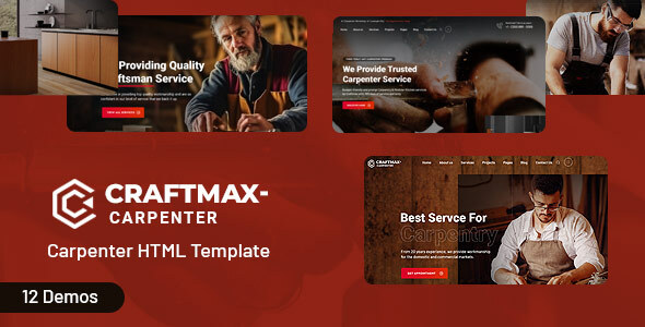 Craftmax - Carpenter & Craftman HTML Template by ThemeArc