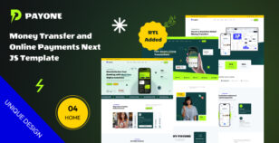 PayOne - Next Js - Money transfer & online payments Template With Typescript by wowtheme7
