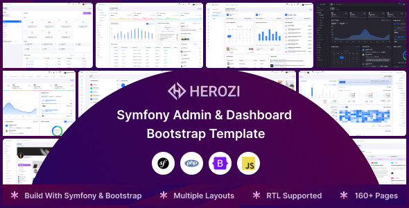Herozi - Symfony Admin & Dashboard Template by SRBThemes