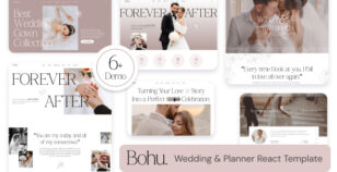 Bohu - Wedding & Wedding Planner React Template by wpoceans