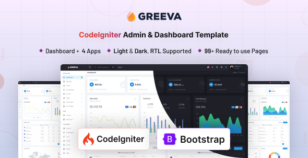 Greeva - CodeIgniter Admin & Dashboard Template by coderthemes