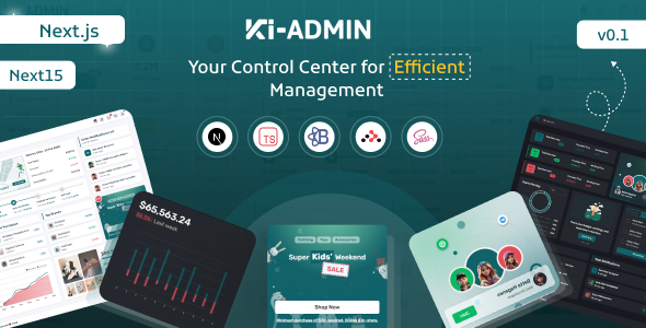 Ki-admin Next 15 + Typescript Admin Dashboard Template by la-themes