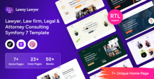Lawsy - Symfony 7 Lawyer Consulting Template by Unifato