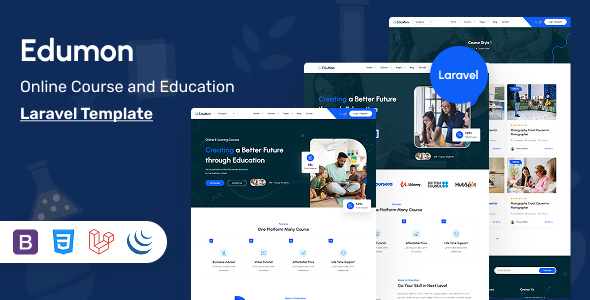 Edumon - Education and Online Course Laravel Template by themesvila