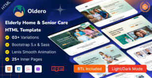 Oldero - Elderly Home & Senior Care HTML Template by HiBootstrap