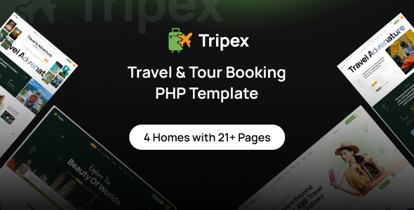 Tripex - Travel & Tour Booking PHP Template by Robert_Biswas