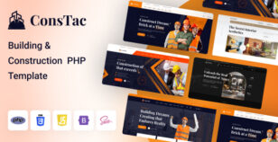 ConsTac - Php Construction & Building Template by webnextpro