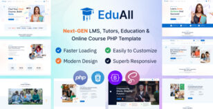 EduAll - LMS Tutors Education & Online Course Php Template by wowtheme7