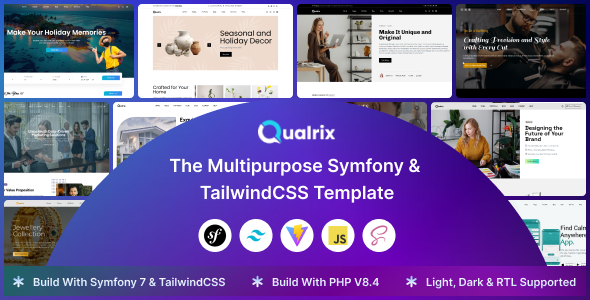 Qualrix - The Multipurpose Symfony Template by SRBThemes