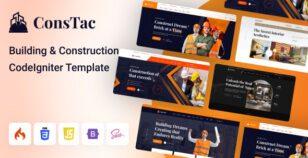 ConsTac - CodeIgniter v4 Construction & Building Template Multipurpose by Ritmeda