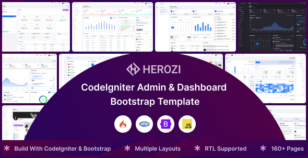 Herozi - Codeigniter Admin Dashboard Template by SRBThemes