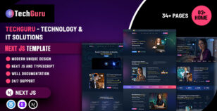 Techguru - Technology & IT Solutions Next Js Template by Alfa_Themes