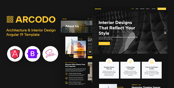 Arcodo - Architecture & Interior Design Angular Template by DesignsNinja