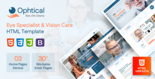 Ophtical - Eye Specialist & Vision Care HTML Template by designervily