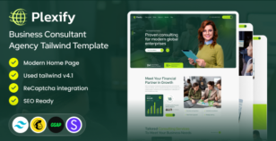 Plexify - Consulting Agency Tailwind CSS Template by DexignZone