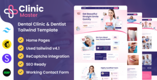 ClinicMaster - Dentist & Dental Clinic Tailwind Template by DexignZone