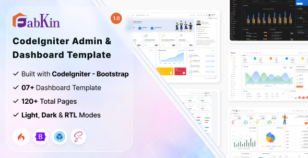 Fabkin - Codeigniter Admin Dashboard Template by Pixel-Eyez