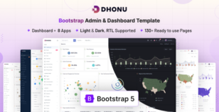 Dhonu - Bootstrap Admin & Dashboard Template by coderthemes