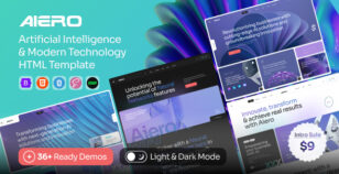 Aiero - AI Agency & Technology HTML Template by ib-themes
