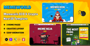Memeworld - Memecoin ICO & Crypto Next.js Template by bplugins