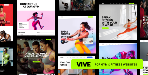 Vive - Fitness Gym HTML Template by themeperfect