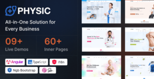Physic - Angular 20 Medical Healthcare Template by PixelStrap