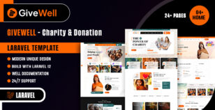 Givewell – Charity & Donation Laravel Template by Web_Garden