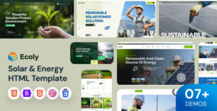 Ecoly - Ecology & Solar Renewable Energy HTML Template by wowtheme7