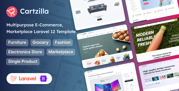 Cartzilla - Laravel Multipurpose E-Commerce Template by coderthemes