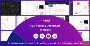 Mirbal - Ajax Admin & Dashboard Template by SRBThemes