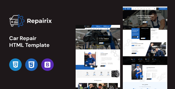 Repairix - Car Repair HTML Template by template_path