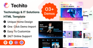 Techito - IT Solutions & Technology Services Template by webnextpro