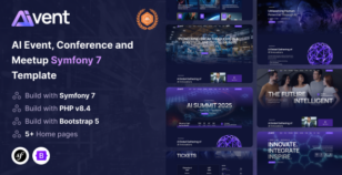 Aivent - AI Event, Conference and Meetup Symfony Template by SRBThemes