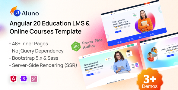 Aluno – Angular Education LMS & Online Courses Template by EnvyTheme
