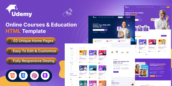 Udemy - Online Courses & Education Html Template by codifytheme