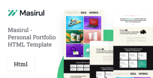 Masirul - Personal Portfolio HTML Template by codifytheme