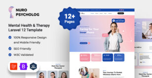 Nuro – Mental Health & Therapy Laravel 12 Template by Widagdos