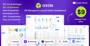 GXON | HR Management Laravel Admin Dashboard Template by layoutdrop