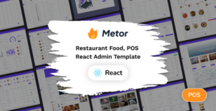 Metor - React v19 Restaurant Food Admin Dashboard Template by Foxpixel