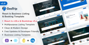 GeoTrip - React Js Multipurpose Business Listing & Booking Template (Javascript & Typescript) by ShreeThemes