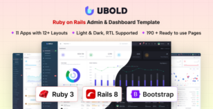 UBold - Ruby on Rails Admin & Dashboard Template by coderthemes