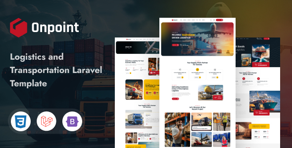 Onpoint - Logistics and Transportation Laravel Template by themehealer