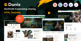 Donix - Nonprofit Charity & Fundraising HTML5 Template by theme-village