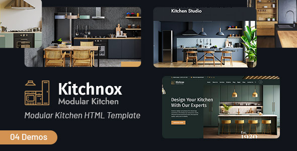 Kitchnox - Kitchen Interior Design HTML Template by ThemeArc